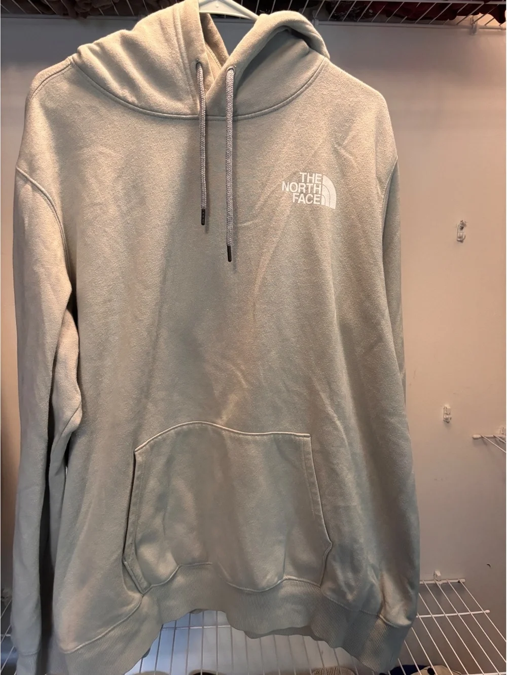 The North Face Men's Hoodie Sweatshirt Size XXL Light Gray